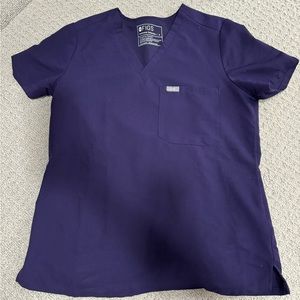 Purple Jam Figs Scrub Top
